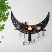 Crystal Display Shelf Arts Display Adornment Storage Rack for Home Wall Decor