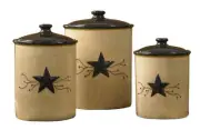 Park Designs Star Vine Canisters Set of 3