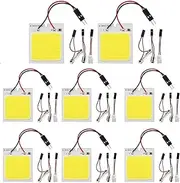 EZONEDEAL 4/8 Pack White Led Panel Dome Light Lamp, COB 48-SMD Led Interior Car Lights Auto Led Dome Lights Interior (8 Pack)