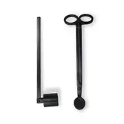 Matte Black Candle Scissors & Snuffer Set - Raw Beauty Box