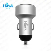 在飛比找momo購物網優惠-【買一送一】Hawk 3.4A 鋁合金電壓顯示車充