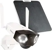 Uniden App Cam Solo Pano 100% Wirefree Smart 3K (6MP) Dual Lens Spotlight Security Camera with Solar Panel