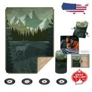 Sherpa-Lined Camping Blanket - Warmth and Versatility for Outdoor Adventures