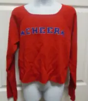 BODYWRAPPERS CHEER PULLOVER TOP RED SILVER NAVY Sweater Ladies Sizes