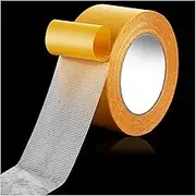 Strong Adhesive Double-Sided Mesh Tape, 2 in × 66 FT (20m) High Sticky Clear Tape, Fabric Tape Heavy Duty for Fixing Carpet, Rug, Cushion, Poster, DIY Crafts