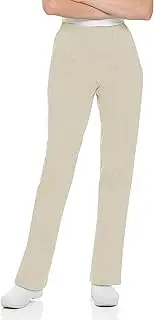 [Landau] Women's Classic Fit Elastic Waist Scrub Pants X-Small Tall Sandstone