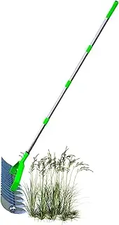 Lawn Fan - Stainless Steel Garden Tool, 32 cm Wide | Efficient Lawn Rake to Remove Dead Grass, 170 cm Long Lawn Fan with Steel Handle,