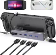 Steam Deck 6 in 1 Docking Station Legion Go/Rog Ally,Type-C to 3*USB-A 3.0(5Gbps