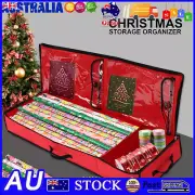 Christmas Wrapping Paper Storage Bag Tidy Gift Wrap Organizer Decoration Bag AU