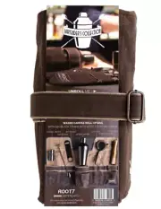 Root7 Bartender's Wax Canvas Cocktail Bag for Shaker, Muddler, Jigger Tools New