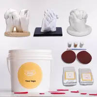 在飛比找蝦皮商城優惠-3D情侶&家庭手模套裝 克隆粉模型粉石膏粉 DIY手印紀念禮