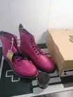 DR. MARTENS 1460 Boots Women's SMOOTH LEATHER Doc Lace Up Pink Fuchsia US 11 !!