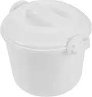 KOCKSHION 1Set Microwave Rice Cooker with Lid Reusable Rice Cooking Container for Preparation Versatile Steamer for Rice and More Convenient Kitchen Essential