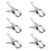 12 Pcs Picture Clip Stainless Steel Quilt Clamp Clothing Hook Photo Clips