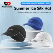 Summer Cycling Cap Bicycle Helmet Hat UV Sun Brim Sports Running Bike Hat Blue