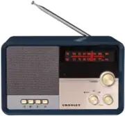 Crosley CR3036D-NV Tribute Vintage AM/FM Bluetooth Radio Navy