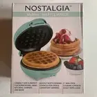 MyMini Waffle Maker, Teal Color, 5” Compact. Brand New By Nostalgia.