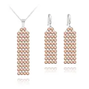Silver and Rose Gold Luxury jewellery Set