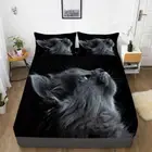 Dogs and Cats Animals Bed Decor Fitted Sheet Set Single/Double/Queen/King Size