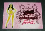 2015 Benchwarmer ASHLEY DORIS Pink Archive Red Foil Auto #1/1 PLAYBOY Playmate
