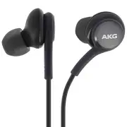 Samsung Akg Headphones For Oppo A12 Headset Black Remote Control + Microphone
