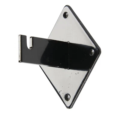 Wire Grid Set of 12 Black Wall Mount Brackets 3" on Center Grid Panels