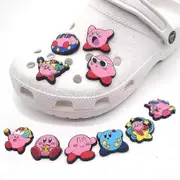 10pcs Kirby Series Shoes Decoration Charms For Croc Clog Decoration Sandals Accessories For Kids Adults Party's Favor Gifts -NMAOV