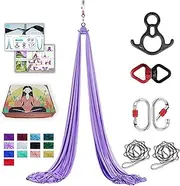 ZYOsJK Aerial Silks 11 Yards Aerial silk set Yoga swing Premium aerial silk hammock aerial yoga silks for home or Acrobatic Flying Yoga