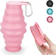 Collapsible Water Bottle,17Oz(500Ml) Reuseable BPA Free Silicone Foldable Water