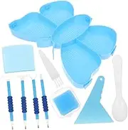 HAPINARY 1 Set DIY Diamond Dotting Tray Multi Use Storage Plate for Jewelry Making Nail Art Durable Bead Organizer with Deep Design for Easy Sorting Convenient Use for Beginners