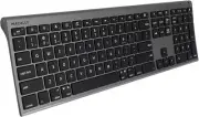 Macally Soloar Powered Bluetooth Keyboard For Three Devices: Max OS, iOS, iPadOS