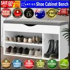 Artiss Shoe Cabinet Bench Shoes Organiser Storage Rack Shelf White Cupboard Box