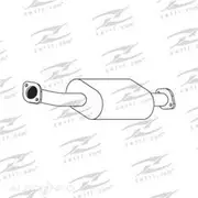 Redback Mufflers Bolt-On to suit Nissan Xtrail T30 Wagon 2.5L 01> FM - M6041