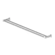 Greens Textura Double Towel Rail-Brushed Stainless-183153