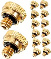 TOYANDONA Brass Lead Misting Nozzles for Outdoor Cooling System Orifice Easy to Install Durable Leak Design for Efficient Misting and Water Saving