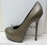 NIB YSL Yves Saint Laurent TRIBTOO 105 PLATFORM Horse Print Nero Apache Shoe 40