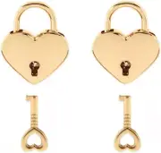 Warmtree Small Metal Heart Shaped Padlock Mini Lock with Key for Jewelry Box ...