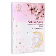 JOURDENESS - Sakura Snow Tranexamic Acid Whitening Mask 5 pcs
