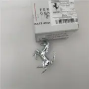 Ferrari Roma Front Bumper Silver Horse Emblem Badge (for: Ferrari)