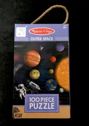 Melissa & Doug: Natural Play Floor Puzzle: Outer Space 100 Pieces