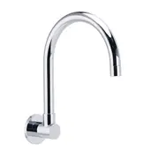 Chrome Round Gooseneck Arm Faucet Water Outlet 360 Degree Swivel Bath Tub Spout