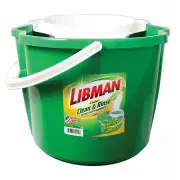 Libman 2112 Clean & Rinse Mop Bucket with Wringer, 4 Gallons - Quantity 1