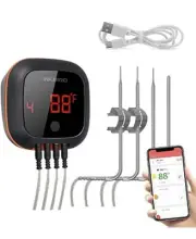 Inkbird IBT-4XS Bluetooth Wireless Grill BBQ Thermometer for Grilling
