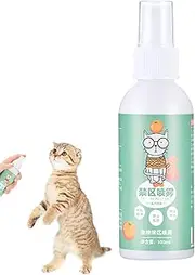 Keep off Cat Spray,Anti Cat Scratch Furniture Protector Spray - Pet Behavior Training Solution to Protect Floors Plants Walls Home Cords Carpets Shoes Indoor Areas