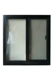 Aluminium windows sliding window black 1200hx1200w flyscreen and lock DG