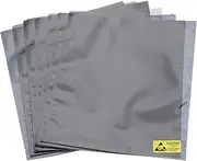 uxcell 20Pcs Anti Static Bags ESD Shielding Bag Flat Open Top Anti Static Bag for Electronic Devices 8.7x9.8 Inch(220 * 250mm)