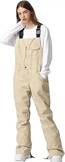 [SEARIPE] Womens Ski Pants Waterproof Ski Bibs Women Insulated Snow Bibs Adjustable Overalls Ripstop Snowboard Pant