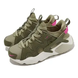 Nike 耐吉 休閒鞋 Wmns Air Huarache CRAFT 女鞋 軍綠 武士鞋 襪套式 DQ8031-200