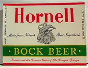 Hornell Bock Beer Bottle Label Hornell Brewing NY