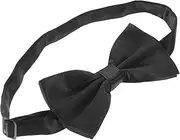[ANDRESLAD] Bow Tie Boy Color Neck Tie for Men Ties for Men Wedding Dark Bows Groom Men Tuxedo Polyester Black